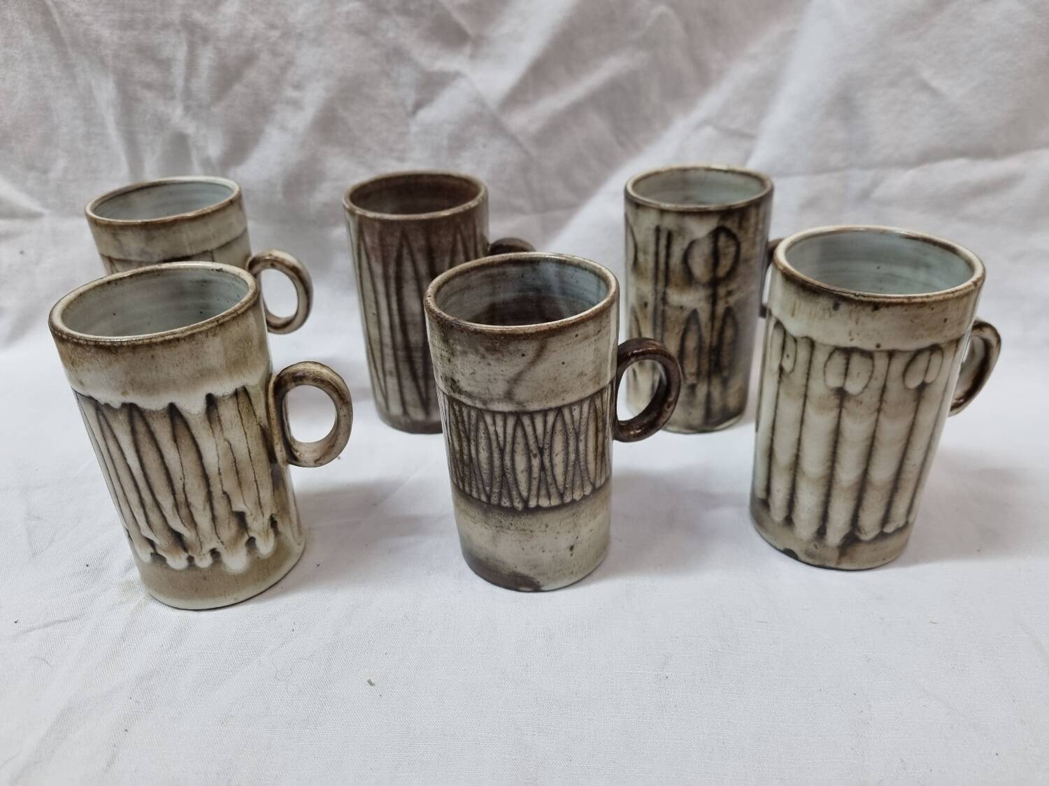 6 chopes Atelier Dieulefit par Jacques Pouchain, 1950