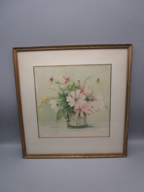 Old watercolor claire fauteux - bouquet