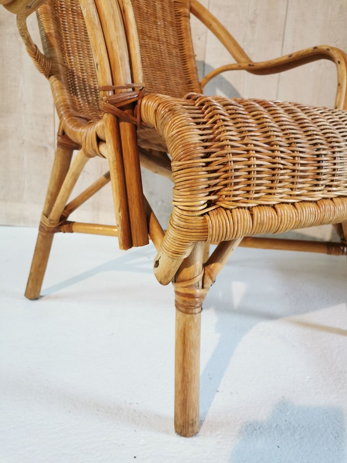 Rattan armchair