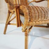 Rattan armchair