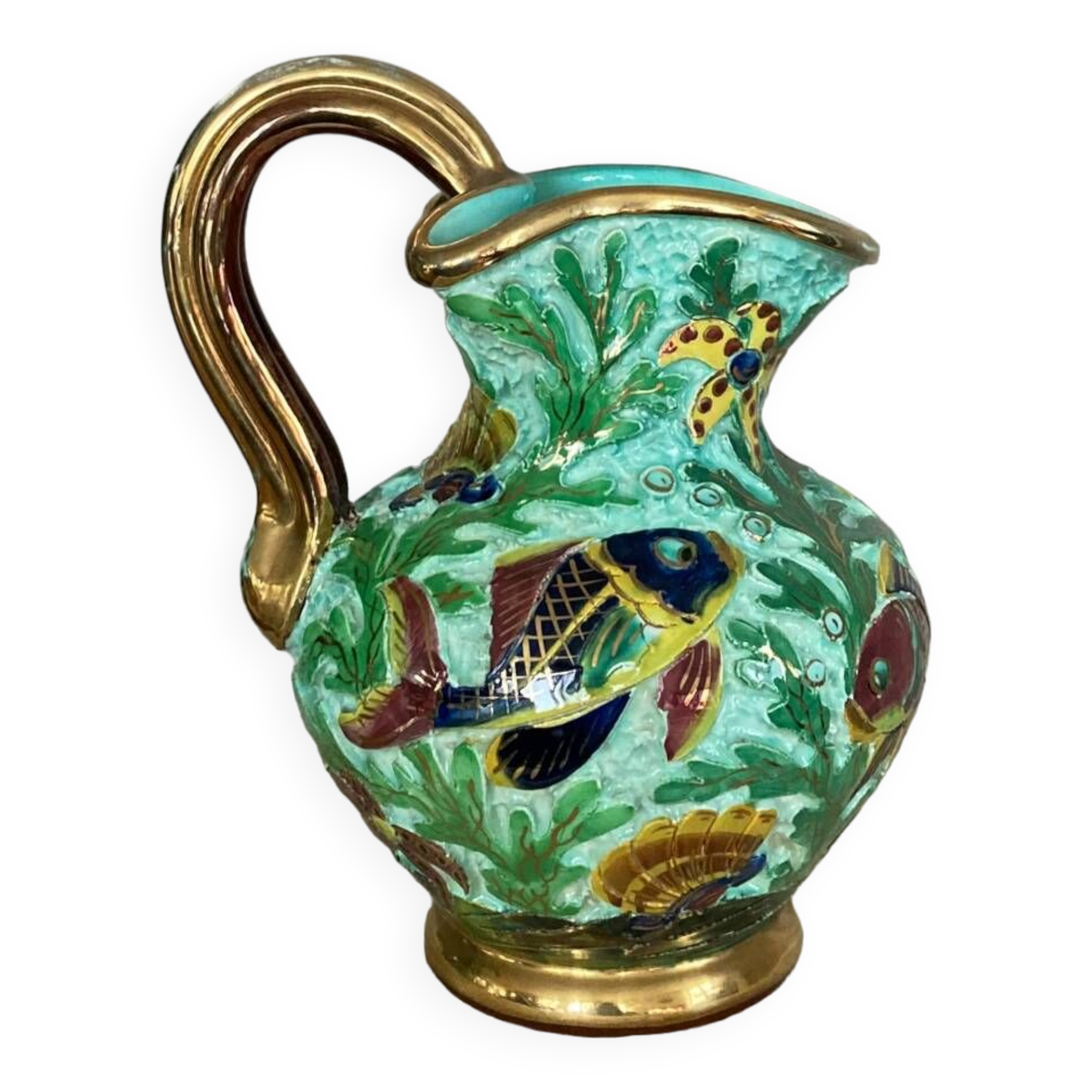 Ceramic pitcher signed Cerdazur MONACO 4 DPS, 1950s/60s