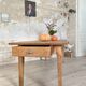 Vintage farmhouse table in solid oak.