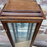 Vintage wooden wall display cabinet