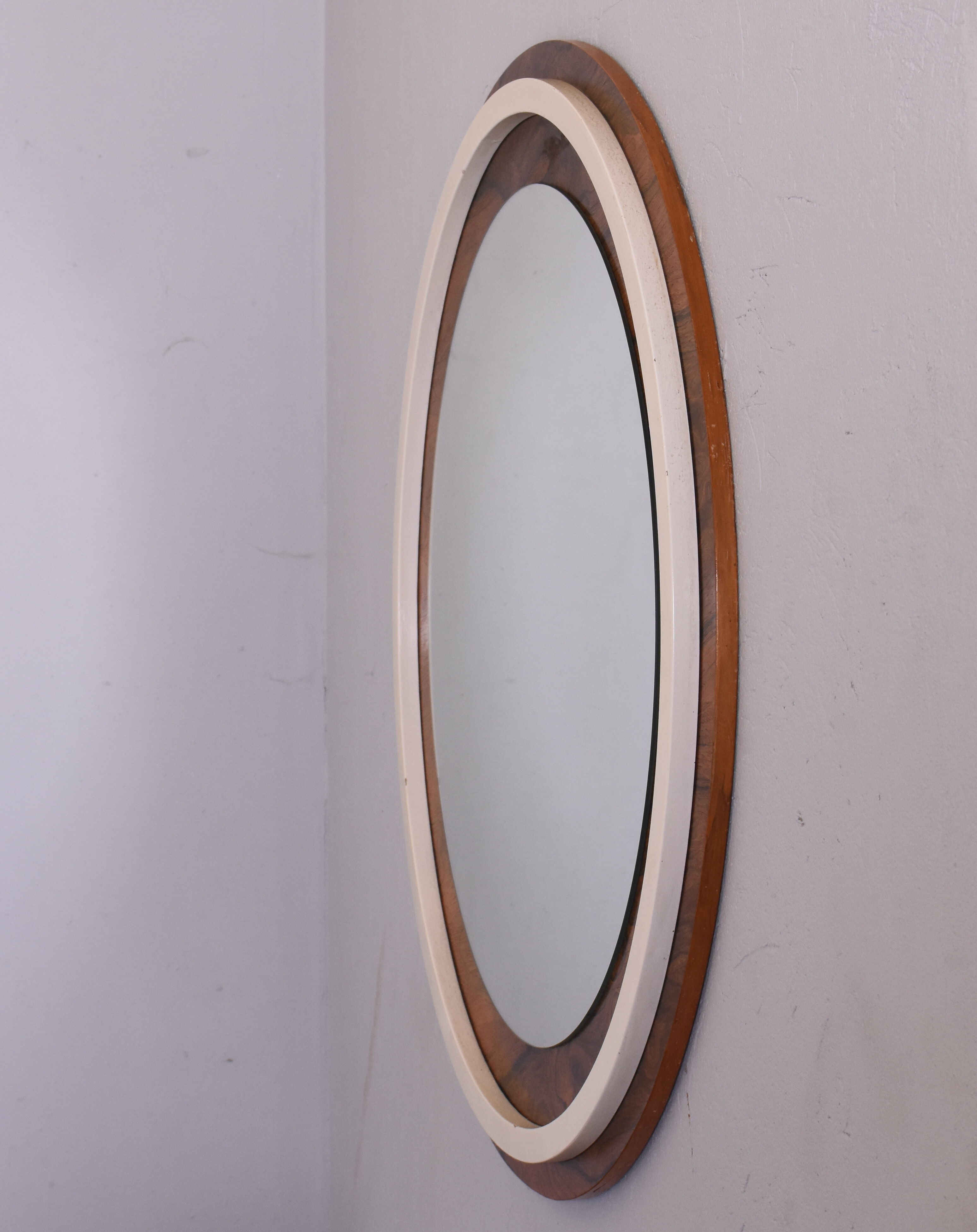 Rosewood mirror, Denmark, 1960s