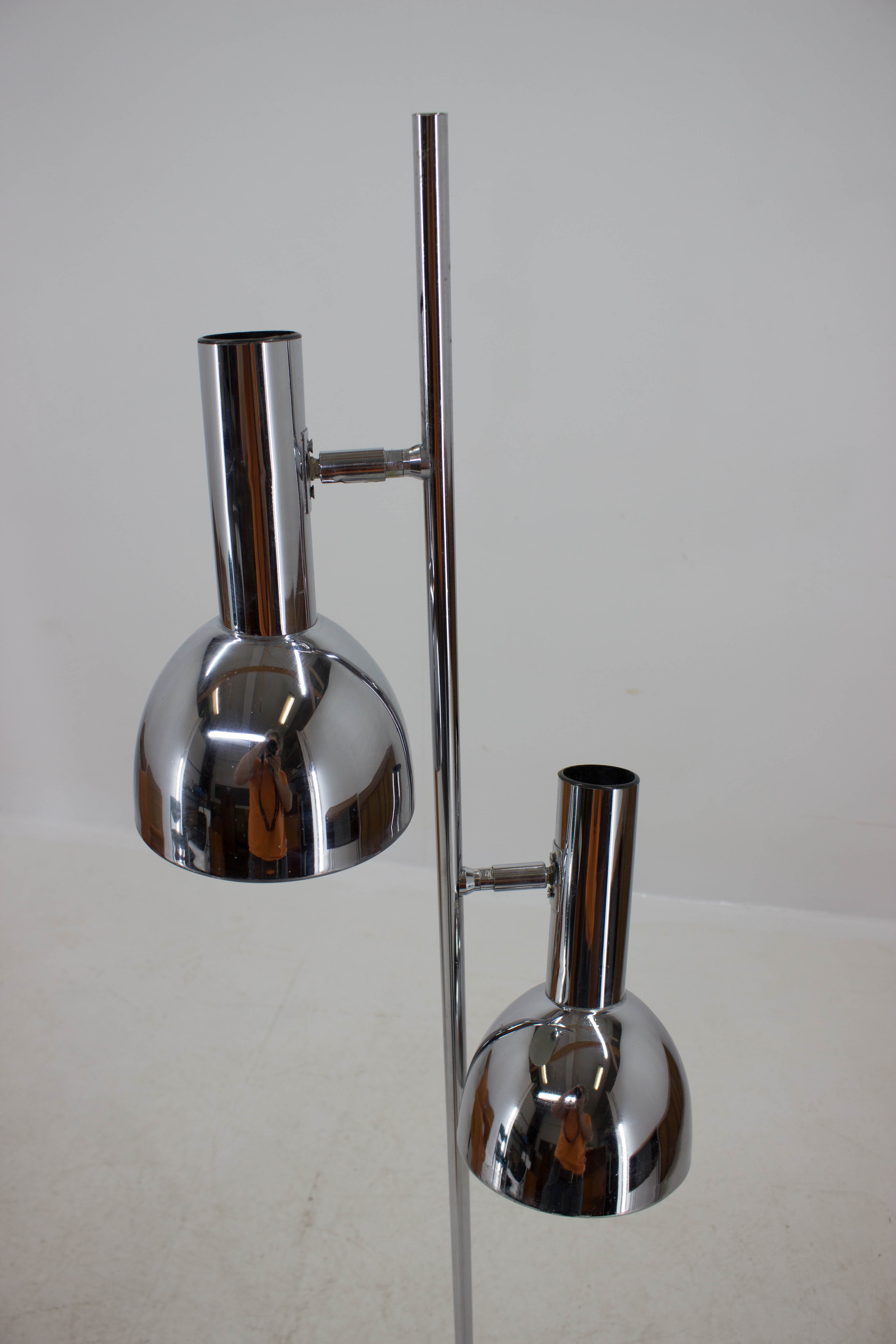 Floor lamp with two shades, Germany, 1970s