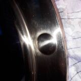 Mirror witch bulging brass 48x48cm