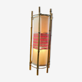 Lampe bambou vintage année 60