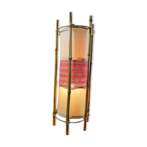 Lampe bambou vintage année 60