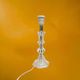 Vintage lamp base in faceted lucite/plexiglass and chrome metal - Hollywood Regency style 1970s