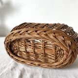 Vintage woven wicker children's basket