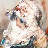 Large oil painting on canvas - Alberto Alberti (1894-1974) 1959 - female figure