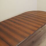 Round rosewood table, Danish design, 1970s, production: Skovby Møbelfabrik