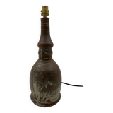 Lampe en terre chamottée vintage non signé
