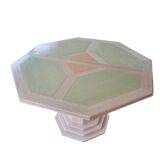 Octagonal table de tonge 1980s