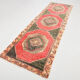 3x10 oriental geometric vintage runner rug,102x323cm