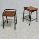 Pair of modernist stools, France, 1960s