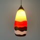 Mid-century coloured glass pendant lamp, 1960, Italy