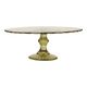 Art Deco Pressed Glass Cake/Pastry Platter 27cm