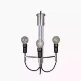 Chrome pendant light, Italian design, 1960s