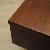 Walnut lowboard, Danish design, 1970s, manufactured in Denmark