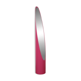 Miroir à rouge à lèvres, rose, design italien, années 1970, designer : Rodolfo Bonetto