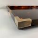 Plateau de service laiton et lucite facon ecaille de tortue