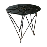 Wrought iron side table
