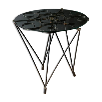 Wrought iron side table