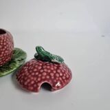 Vintage raspberry slush sugar jam pot