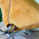 Space age mustard armchair