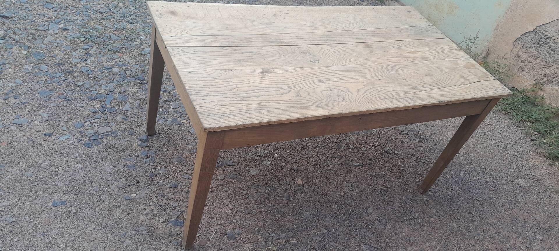 Farm table oak 2 drawers