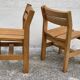 Pair of vintage 1970 "Maison Regain" chairs for the Les Arcs 1600 station.