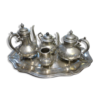 Coffee set fine silver plated metal XlXeme