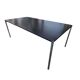 Table bureau USM Haller – plateau plaqué chêne noir