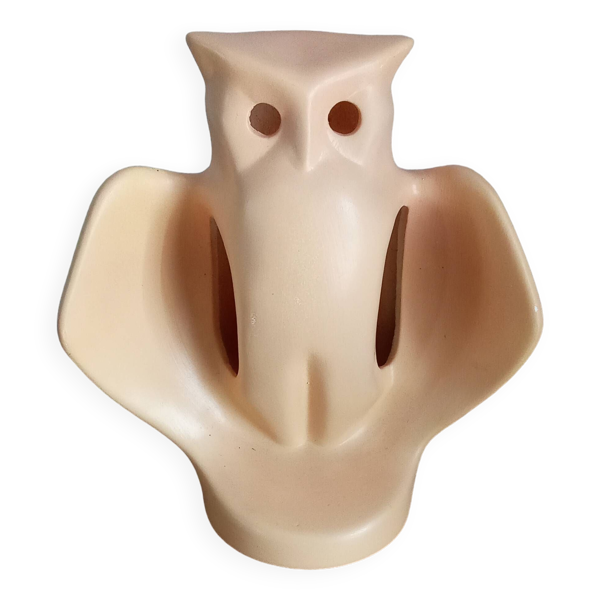Lampe chouette céramique vintage année 70
