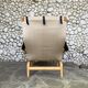 Pernilla armchair new black leather by Bruno Mathsson, Dux, Sweden 1970