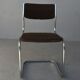 Series of 4 vintage tubular chairs 70