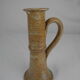 Old vintage stoneware candle holder