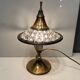 Vintage Crystal Brass Table Lamps, 1960s, Set of 2