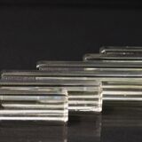 Lot of 6 Mid Century Chekoslovakia Crystal Knife Rests