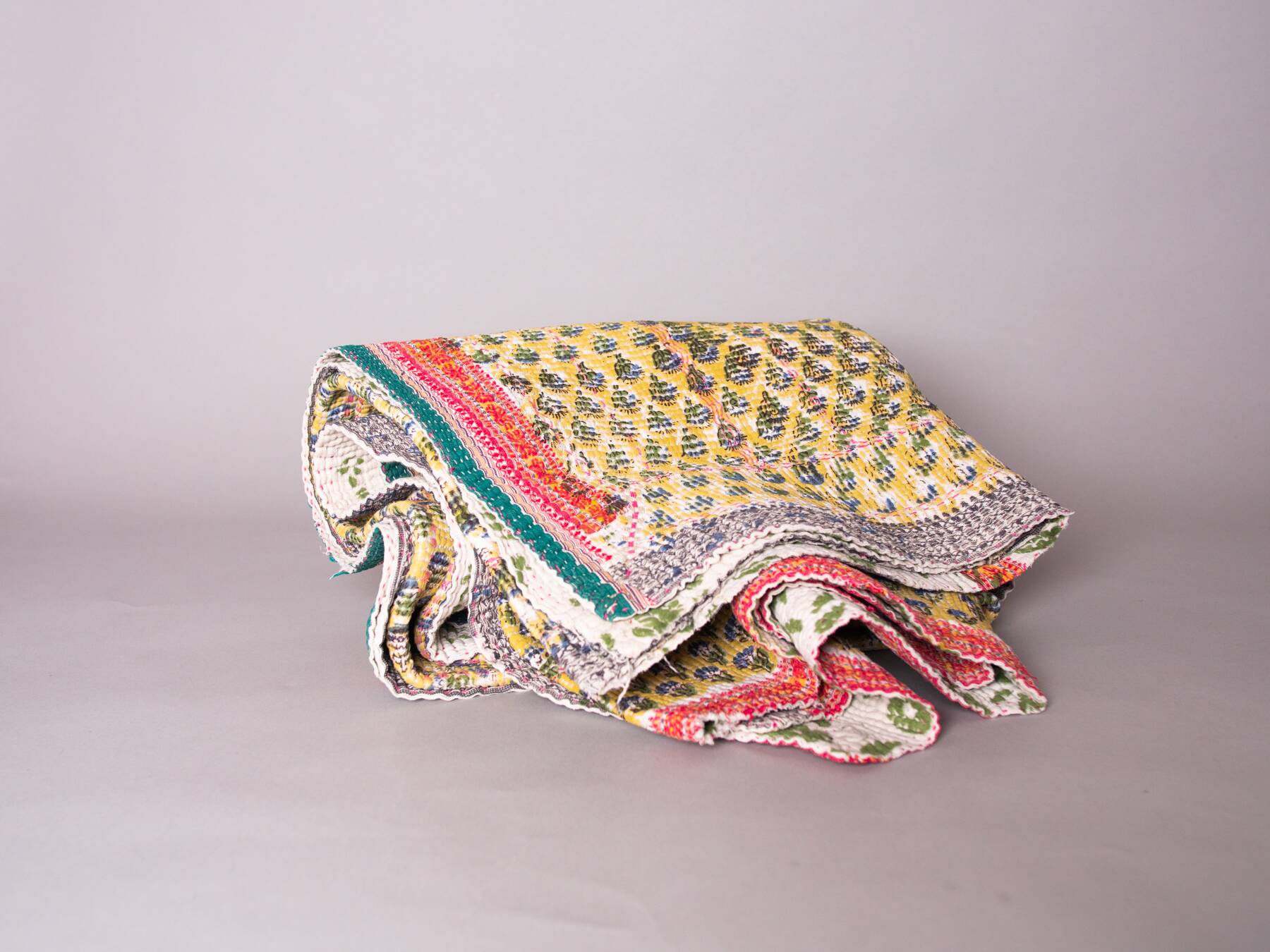 Vintage kantha block print