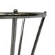 Vintage Umbrella stand chrome round black Dutch Art Deco