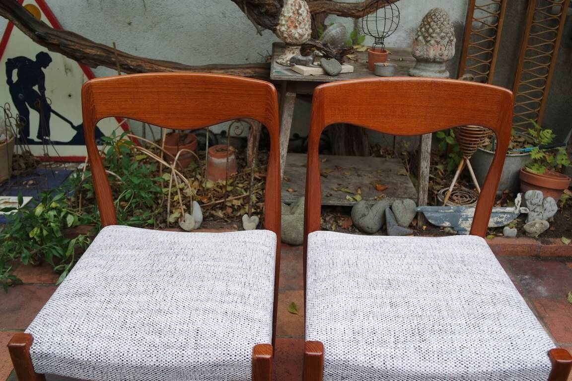 Duo of NF chairs in teak