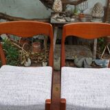 Duo of NF chairs in teak