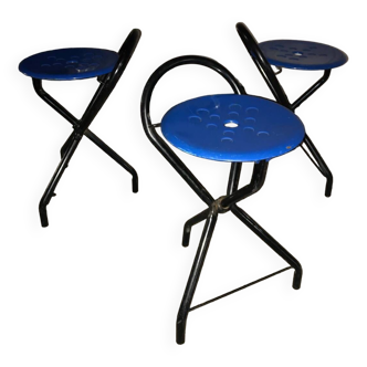 Trio de tabourets pliants Design 80