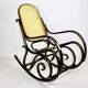 Vintage Brown Rocking Chair by Michael Thonet