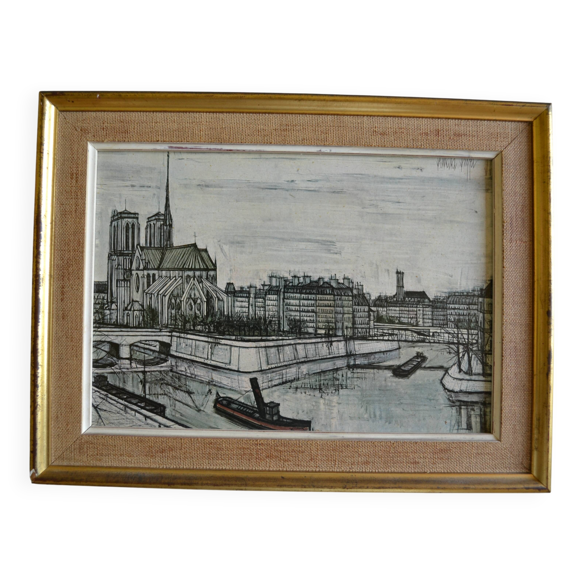 Notre Dame de Paris by Bernard Buffet 1957 framed art print