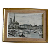 Notre Dame de Paris by Bernard Buffet 1957 framed art print