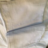 Monogrammed linen sheet