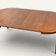 Table ronde de repas extensible danoise en teck – Années 1960